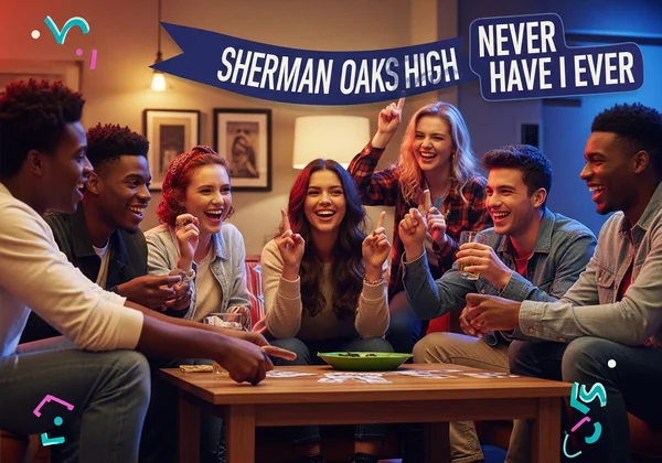 Freunde spielen „Noch nie in meinem Leben...“ auf einer Themenparty