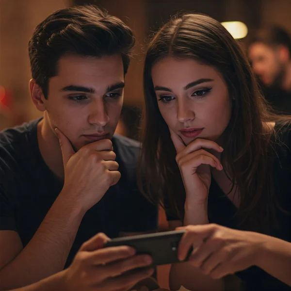 Person thoughtfully choosing Never Have I Ever questions