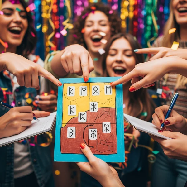 Group excitedly playing Never Have I Ever with points