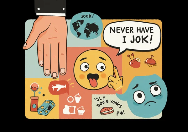 Creative Never Have I Ever punishments and theme icons
